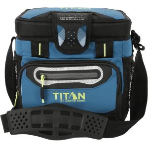 imageTitan by Arctic Zone Deep Freeze Cooler  Zipperless Hardbody Cooler  Deep Freeze Insulation HardBody Liner and SmartShelfMarine Blue