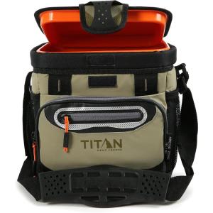 imageTitan by Arctic Zone Deep Freeze Cooler  Zipperless Hardbody Cooler  Deep Freeze Insulation HardBody Liner and SmartShelfMoss