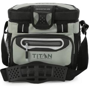 imageTitan by Arctic Zone Deep Freeze Cooler  Zipperless Hardbody Cooler  Deep Freeze Insulation HardBody Liner and SmartShelfSeagrass