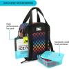 imageArctic Zone Urban Lunch Box Combo with 210g Ice Pack and Sandwich Container CheckeredBlack