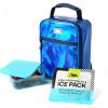 imageArctic Zone Chrome Lunch Box Combo with 210g Ice Pack and Sandwich Container Midnight