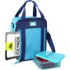 imageArctic Zone Urban Lunch Box Combo with 210g Ice Pack and Sandwich Container CheckeredBlue