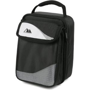 imageArctic Zone Expandable HardBody Lunch Box BlackWhite  Insulated Upright Cooler with Hard Liner Adjustable Divider Easy Clean LeakResistant