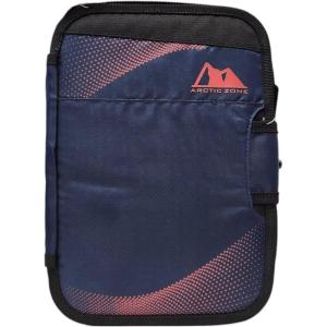 imageArctic Zone Lunch Bag with Removeable Hard Liner Adjustable Divider and BuiltIn Lunch Tray NavyRed