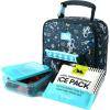 imageArctic Zone Popit Kids Lunch Box Combo with Sensory Pop Handle 210g Ice Pack and Sandwich Container Space Odyssey