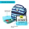 imageArctic Zone Kids Lunch Bucket Combo with 210g Ice Pack and Sandwich Container Space OdysseyBlack