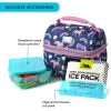 imageArctic Zone Kids Lunch Bucket Combo with 210g Ice Pack and Sandwich Container Space OdysseyPurple