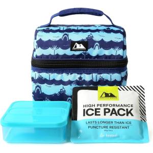 imageArctic Zone Kids Lunch Bucket Combo with 210g Ice Pack and Sandwich Container Space OdysseyBlack