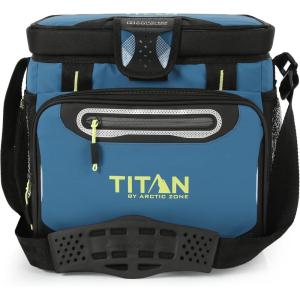 imageTitan by Arctic Zone 30 Can Zipperless Soft Cooler with HardBody LinerMarine Blue