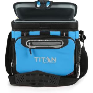 imageTitan by Arctic Zone 30 Can Zipperless Soft Cooler with HardBody LinerProcess Blue