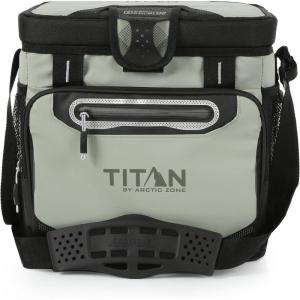 imageTitan by Arctic Zone 30 Can Zipperless Soft Cooler with HardBody LinerSeagrass