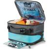 imageArctic Zone Titan Expandable Lunch Pack and Container Set with Ice Walls 2 Pack  Black and Blue