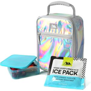 imageArctic Zone Chrome Lunch Box Combo with 210g Ice Pack and Sandwich Container Cotton Candy