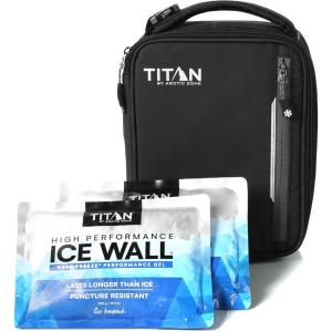 imageTitan Fridge Cold Upright Lunch Box With 2 250g Ice Walls Black IceBlack