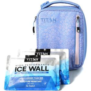 imageTitan Fridge Cold Upright Lunch Box With 2 250g Ice Walls Black IcePurple
