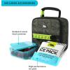 image:imageArctic Zone Popit Kids Lunch Box Combo with Sensory Pop Handle 210g Ice Pack and Sandwich Container Dino Skeleton DyeGreen