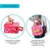 image:imageArctic Zone Popit Kids Lunch Box Combo with Sensory Pop Handle 210g Ice Pack and Sandwich Container Dino Skeleton DyePink