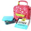 image:imageArctic Zone Popit Kids Lunch Box Combo with Sensory Pop Handle 210g Ice Pack and Sandwich Container Dino Skeleton DyePink