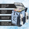 image:imageTitan Deep Freeze Ice Wall Backpack Cooler 30 Can Cooler Bag with Ice PacksDark Arctic Blue