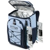 image:imageTitan Deep Freeze Ice Wall Backpack Cooler 30 Can Cooler Bag with Ice PacksDark Arctic Blue
